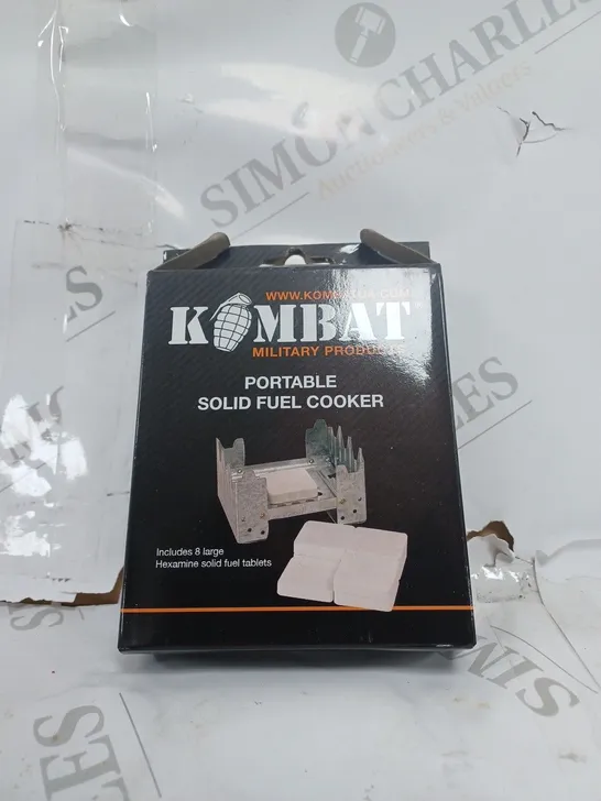 BOXED KOMBAT PORTABLE SOLID FUEL COOKER 