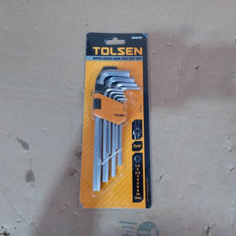 BOXED AND SEALED TOLSEN LONG ARM HEX KEY SET