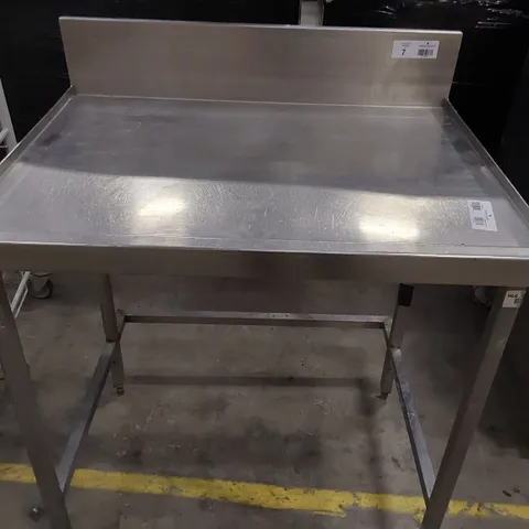 COMMERCIAL STAINLESS STEEL WORK STATION 90cm wide