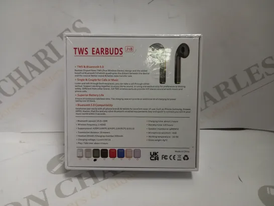 SEALED BOX OF TWS J18 NOISE CANCELLING EARBUDS