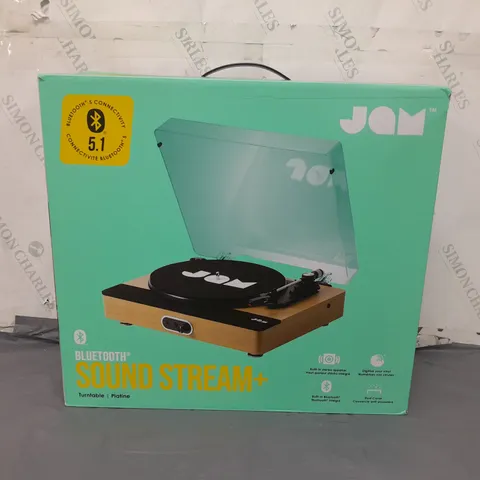 BOX OF 4 BOXED JAM BLUETOOTH SOUND STREAM+ TURNTABLE 