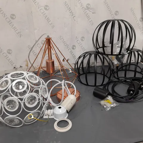 APPROXIMATELY 6 ASSORTED LIGHTING PRODUCTS AND FIXTURES OF VARIOUS TYPES AND SIZES TO INCLUDE CEILING LIGHTS,ETC