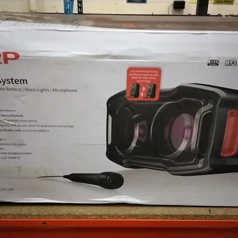 SHARP PARTY SPEAKER SYSTEM