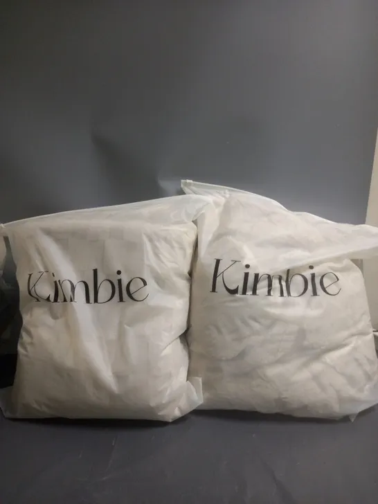 LOT OF 2 OF KIMBIE LARGE THROWS CREAM 