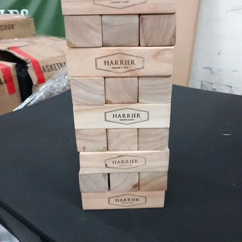 TWO BOXED HARRIER GARDEN GAMES GIANT JENGA PUZZLES