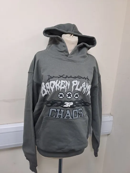 BROKEN PLANET CHAOS HOODIE SIZE S 