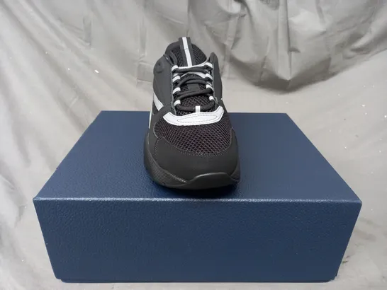 BOXED PAIR OF DIOR SHOES IN BLACK/GREY EU SIZE 42