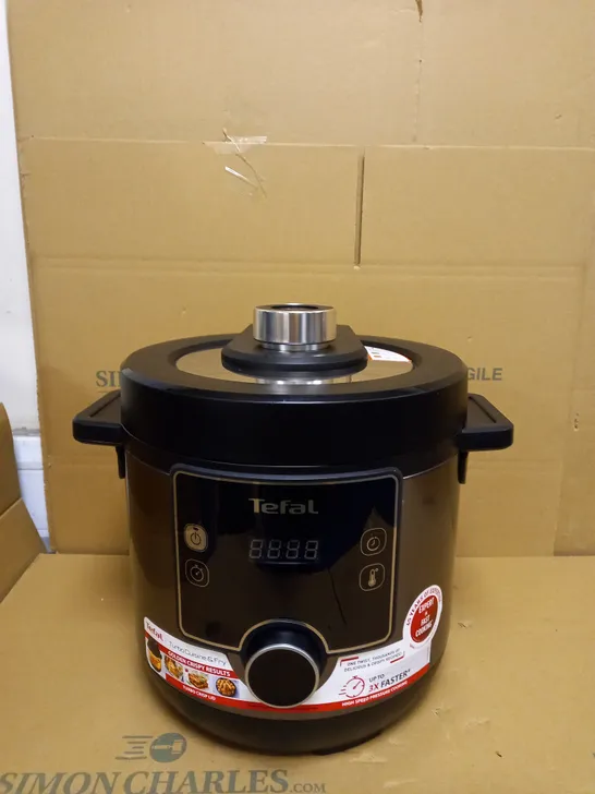 TEFAL TURBO CUISINE & FRY, 7.6L ELECTRIC PRESSURE COOKER WITH AIR FRYER LID