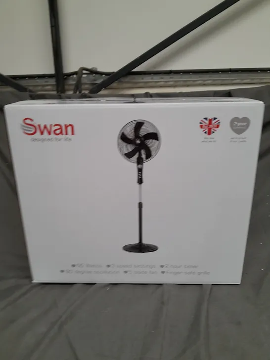 BOXED SWAN FREESTANDING STAND FAN RRP £39