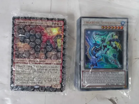 SMALL ASSORTMENT OF MAGIC THE GATHERING AND YU-GI-OH TRADING CARDS