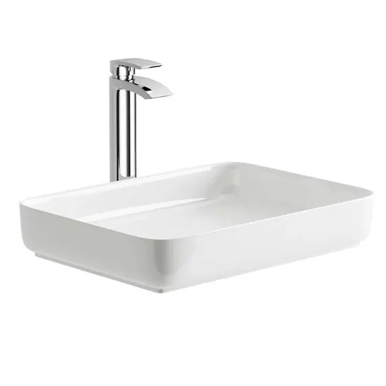 BOXED ACCRINGT CERAMIC RECTANGULAR COUNTERTOP BASIN 540MM