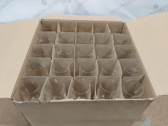 BOX OF APPROXIMATELY 45X VIRO WINE GLASSES - SIZE UNSPECIFIED (1 BOX)