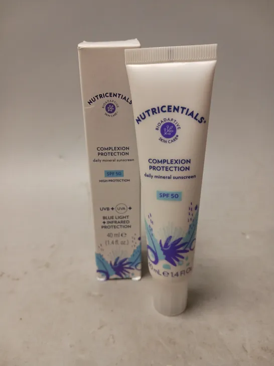 BOXED NUTRICENTIALS COMPLEXION PROTECTION DAILY MINERAL SUNSCREEN 40ML