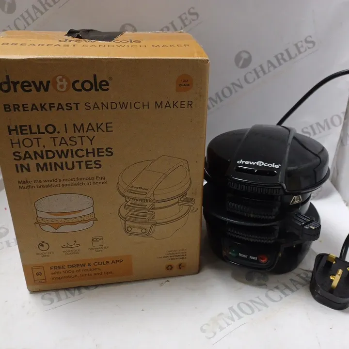 DREW & COLE BREAKFAST SANDWICH MAKER 4513634Simon Charles Auctioneers