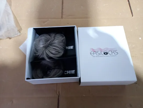 EASILOCKS SET OF 2 SCRUNCHIES LIGHT GREY