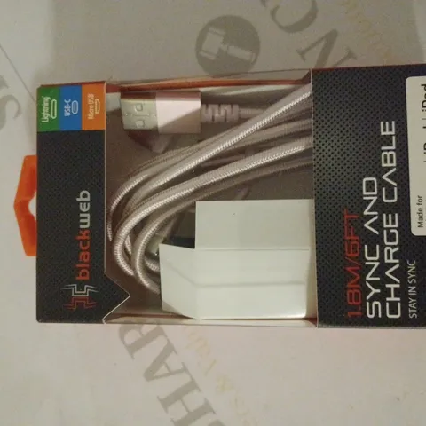 BLACKWEB 1.8M SYNC AND CHARGE CABLE