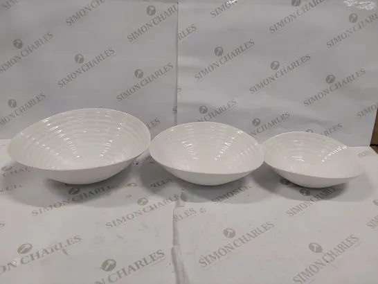 BOXED SOPHIE CONRAN PORTMEIRION SALAD BOWLS, SET OF 3 (1 BOX)