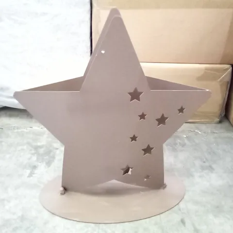 BOXED XMAS EDELROST STAR CANDLE HOLDER 