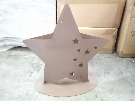 BOXED XMAS EDELROST STAR CANDLE HOLDER 