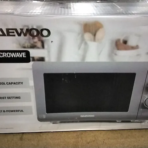 BOXED 20L 800W DAEWOO COUNTERTOP MICROWAVE 