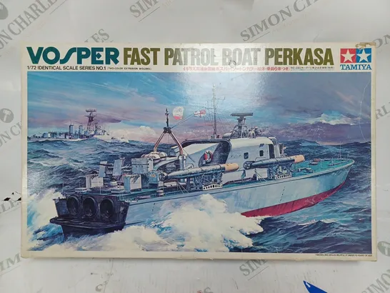 TAMIYA VOSPER FAST PATROL BOAT PERKASA 1/72 IDENTICAL SCALE 