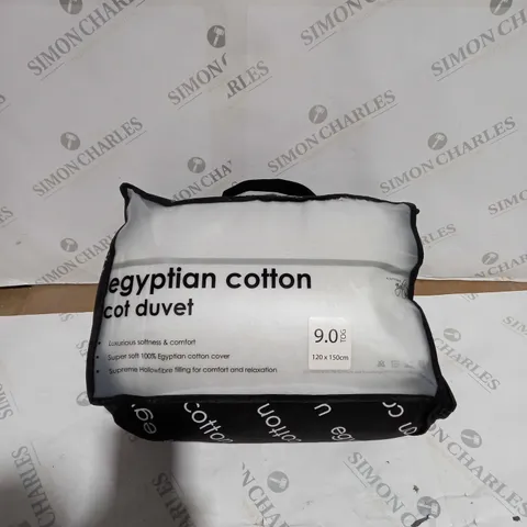 PACKAGED EGYPTIAN COTTON COT DUVET - 9 TOG