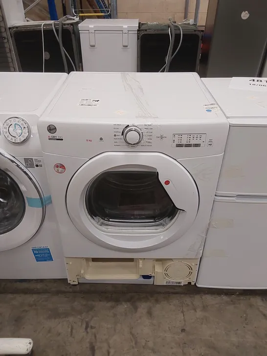 HOOVER HLEC8LG FREESTANDING 8kg CONDENSER TUMBLE DRYER - WHITE