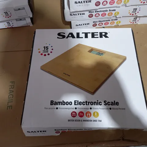 SALTER BAMBOO ELECTRONIC SCALE 