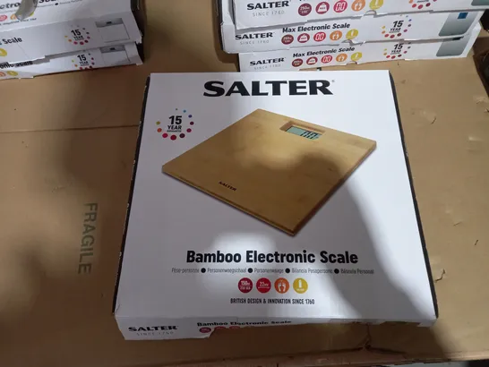 SALTER BAMBOO ELECTRONIC SCALE 