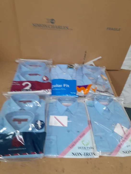 LARGE BOX OF ASSORTED SCHOOL UNIFORM IN VARIOUS SIZES