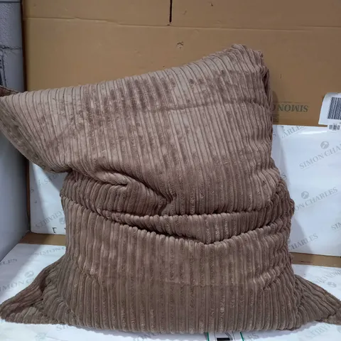 BROWN PLUSH LARGE CUSHION