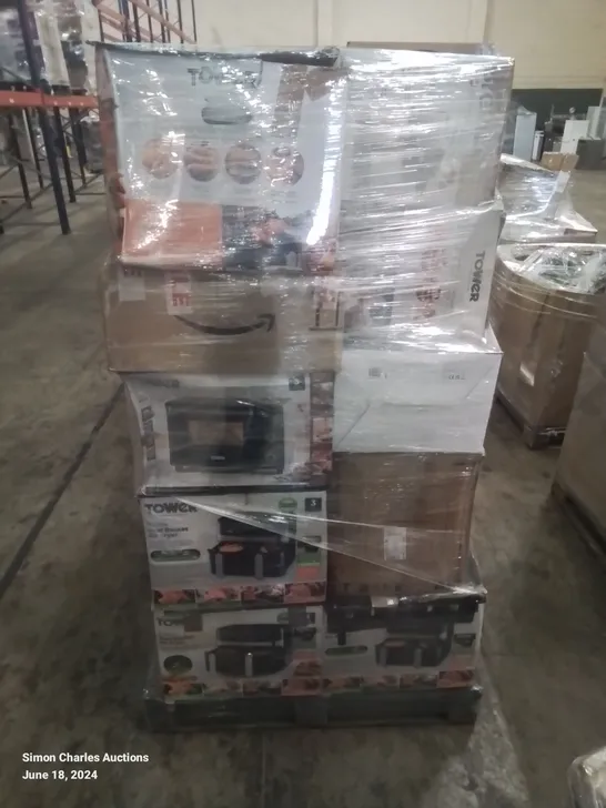 PALLET OF APPROXIMATELY 30 UNPROCESSED RAW RETURN HOUSEHOLD AND ELECTRICAL GOODS TO INCLUDE;