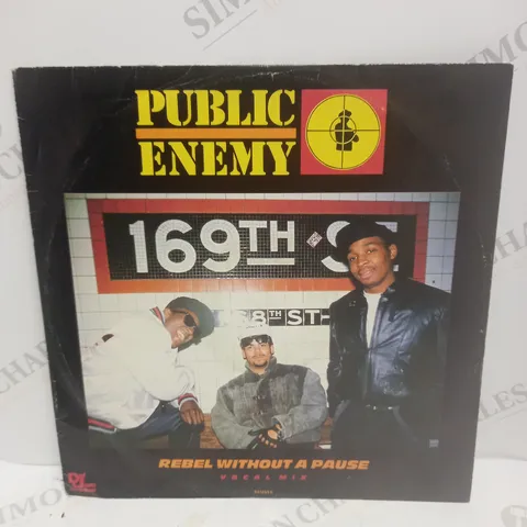 PUBLIC ENEMY REBEL WITHOUT A PAUSE VOCAL MIX VINYL 