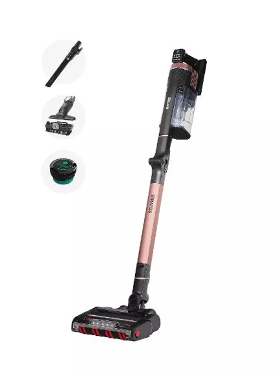 SHARK STRATOS CORDLESS STICK VACUUM WITH ANTI HAIR-WRAP POWERFINS TECHNOLOGY AND FLEXOLOGY 60 MINS - IZ400UK RRP £349