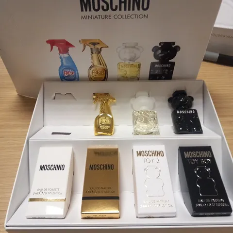 BOXED MOSCHINO MINIATURE COLLECTION