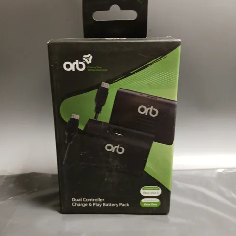 BOXED ORB DUAL CONTROLLER CHARGE & PLAY BATTERY PACK COMPATIBLE WITH XBOX ONE & ONE S 