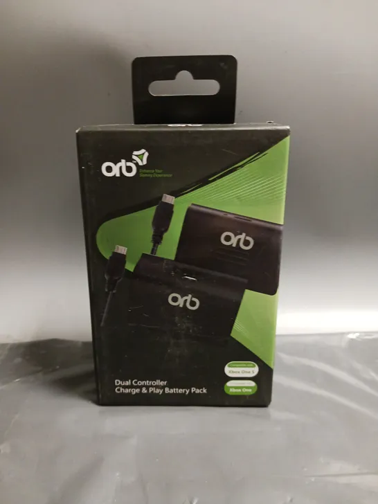 BOXED ORB DUAL CONTROLLER CHARGE & PLAY BATTERY PACK COMPATIBLE WITH XBOX ONE & ONE S 