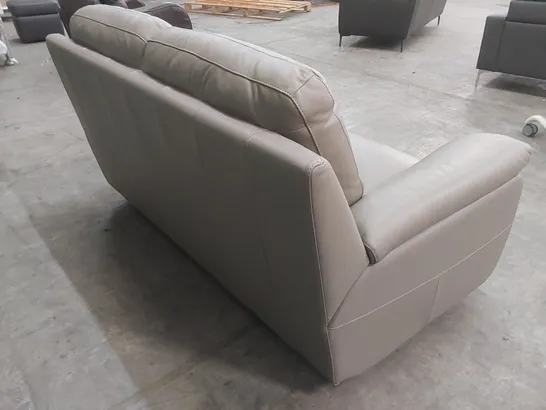 QUALITY DESIGNER ITALIAN MADE 2 SEATER LEATHER UPHOLSTERED SOFA 