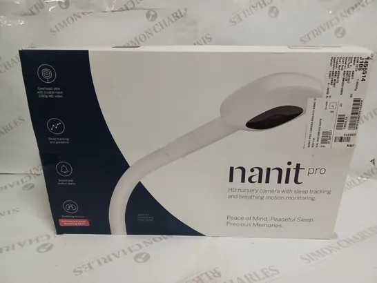 NANIT PRO HD NURSERY CAMERA WITH SLEEP TRACKING & BREATHING MOTION MONITOR