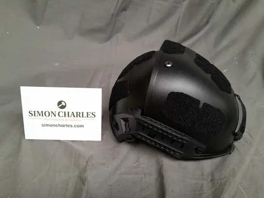 BLACK TACTICAL HELMET 