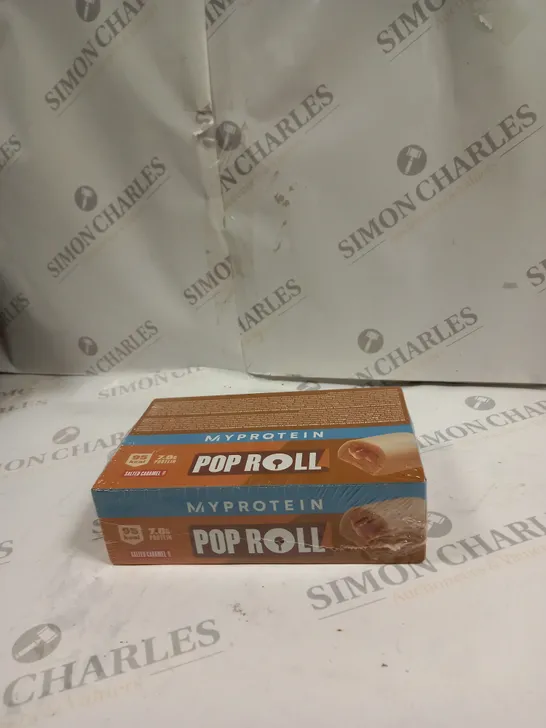 BOX OF 12X27G MYPROTEIN POP ROLL - SALTED CARAMEL 