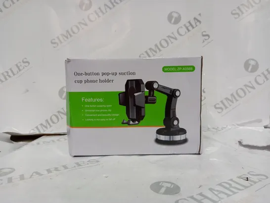 BOXED ONE-BUTTON POP UP SUCTION PHONE HOLDER 