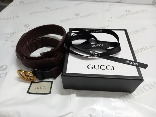 BOXED GUCCI BLACK BELT