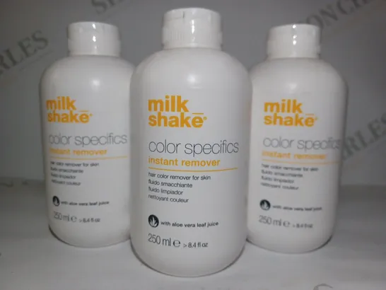 LOT OF APPROX 5 X 250ML MILK SHAKE COLOR SPECIFICS INSTANT REMOVER