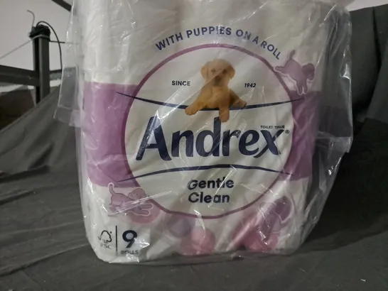 4 PACKS OF 9 ROLL ANDREX GENTLE CLEAN ROLLS 