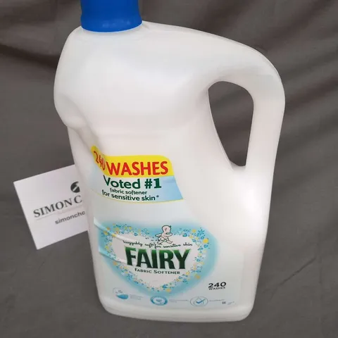 TWO FAIRY FABRIC SOFTENER 240 WASHES 4.8L BOTTLES