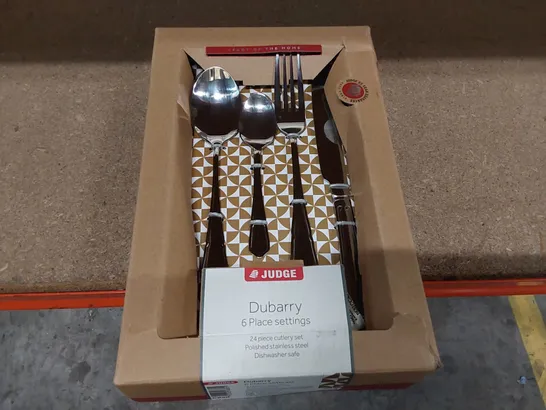 BOXED JUDGE 24 PIECE STAINLESS STEEL CUTLERY SET (1 BOX)