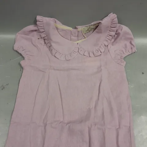 DOLLY WEARS CHILDRENS PINK SHORT SLEEVE DRESS - 6-7YRS 