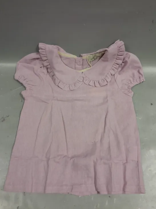 DOLLY WEARS CHILDRENS PINK SHORT SLEEVE DRESS - 6-7YRS 