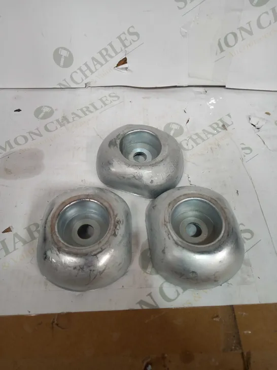 LOT OF 3 RUDDER ZINC ANODES 